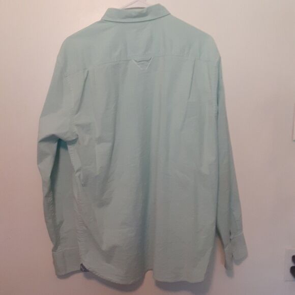 Tommy Bahama Button Up Shirt Adult Mens M Blue Long Sleeve Beach - Picture 7 of 11